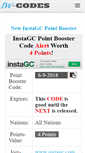 Mobile Screenshot of iwantcodes.com